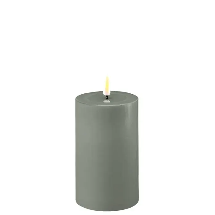 Foto 1 LED Candle Green 7,5x12,5cm