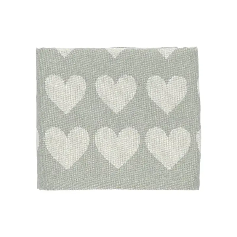 Foto 3 Theedoek Hearts Groen