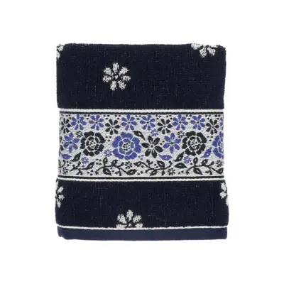 Foto van Handdoek Belle Fleur Blauw