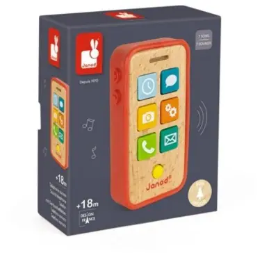 Foto van Houten telefoon met geluid