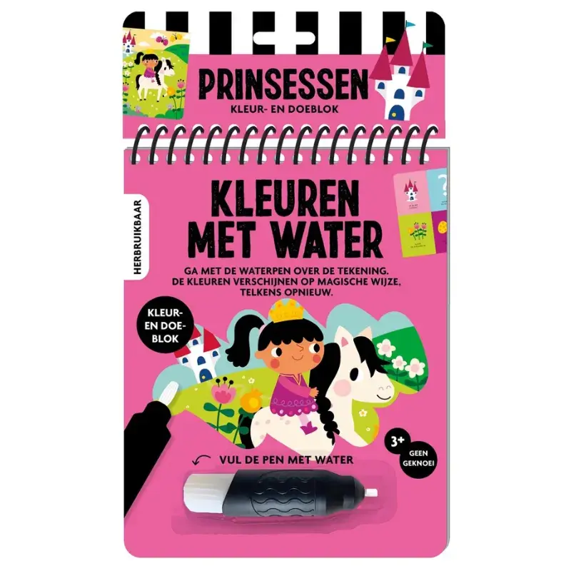 Foto 1 Kleuren met water prinsessen