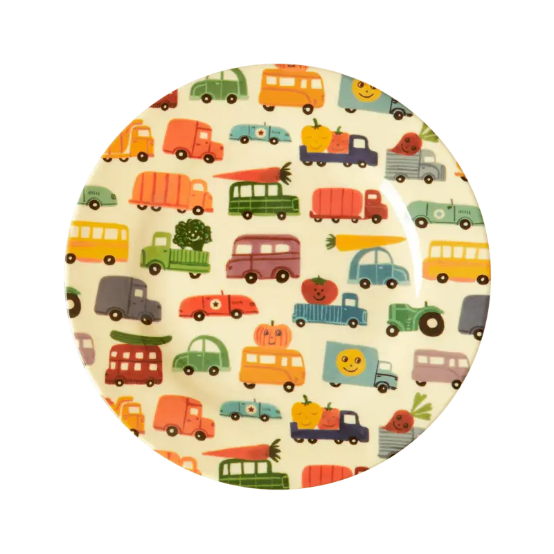 Foto 1 Melamine bordje Happy Cars