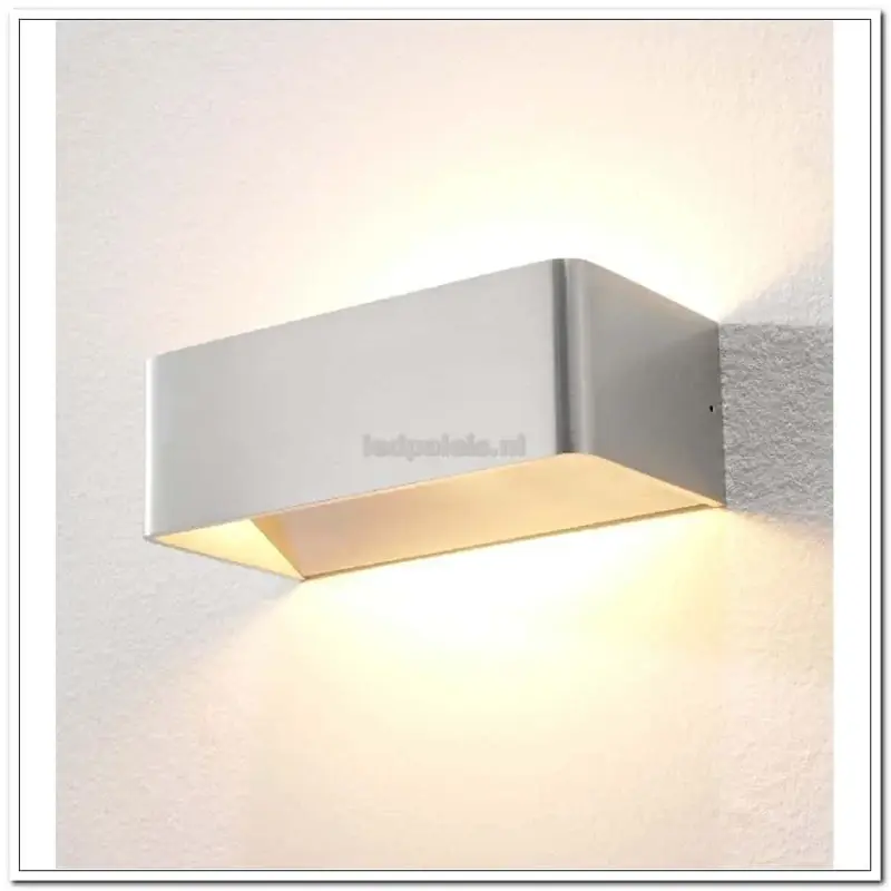 Foto 1 Mainz wandlamp aluminium  WL MAINZ ALU  LED aluminium 7 cm