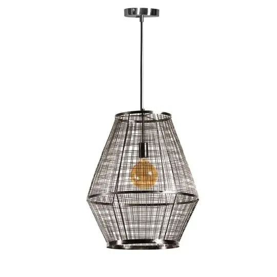Foto 1 Grid hanglamp 1x E27 staal 05-HL4509-11