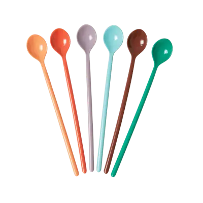 Foto van Melamine latte spoon 6st Disco