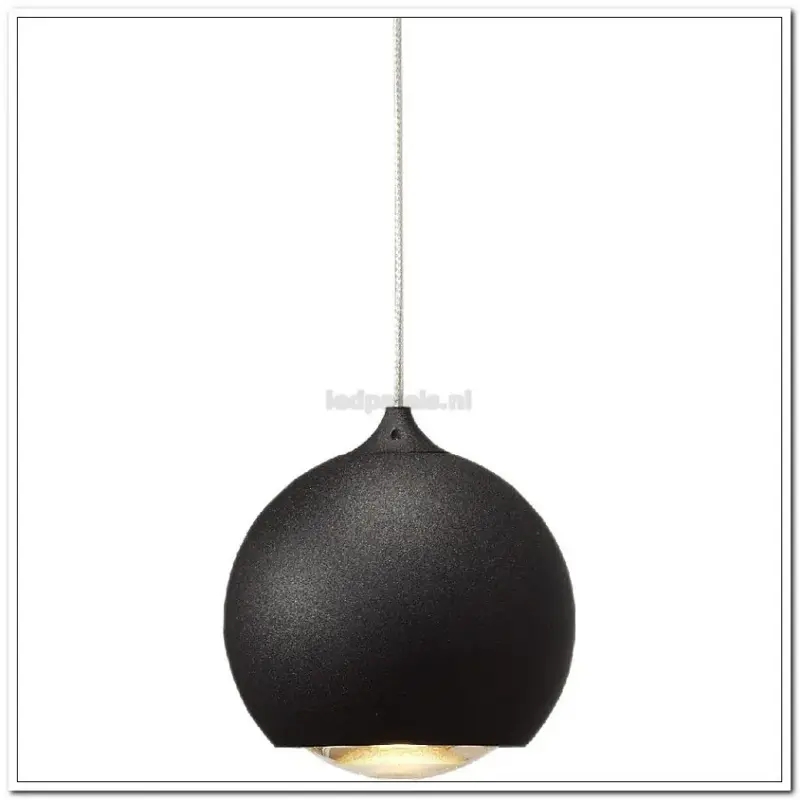 Foto 1 HL zwart "Denver" IP20 dimbaar LED 7W 2700K 896lm