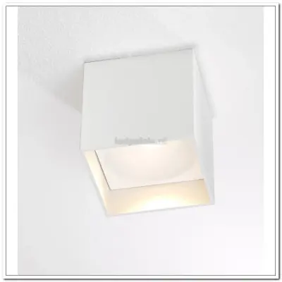 Foto van PLafondlamp spot wit "Brock" 10x10x10cm LED 7W dimbaar