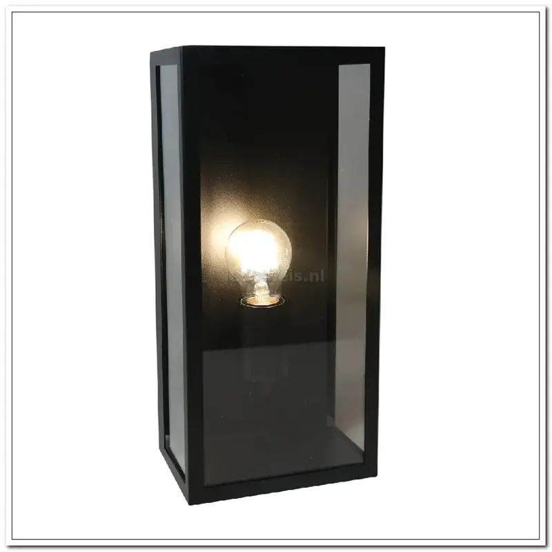 Foto 1 WL Rowin zwart 1l buitenlamp 35x16x10cm E27 IP44