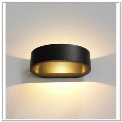 Foto van WL zwart 1l "Sharp" 19br IP54 LED 7,2W 2700K 830lm