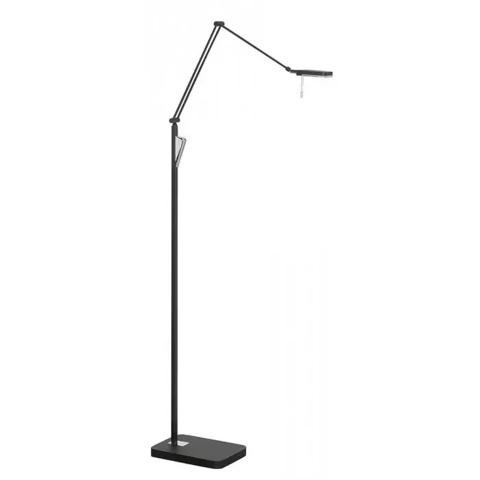 Foto 1 Leeslamp Bolzano Zwart met 10W LED + dimmer