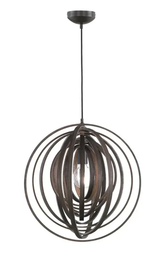 Foto 1 Hanglamp Boolan Bruin