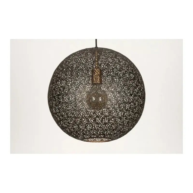 Foto 3 hanglamp Bol zwart goud Bert ORONERO 50cm h 1050 z