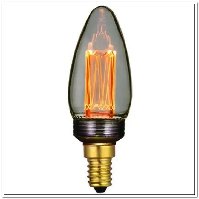 Foto 1 kaars filament 3step dim smoke e14