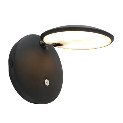 Foto van Wandlamp Zenith LED 1442ZW Zwart Zenith LED 1442ZW