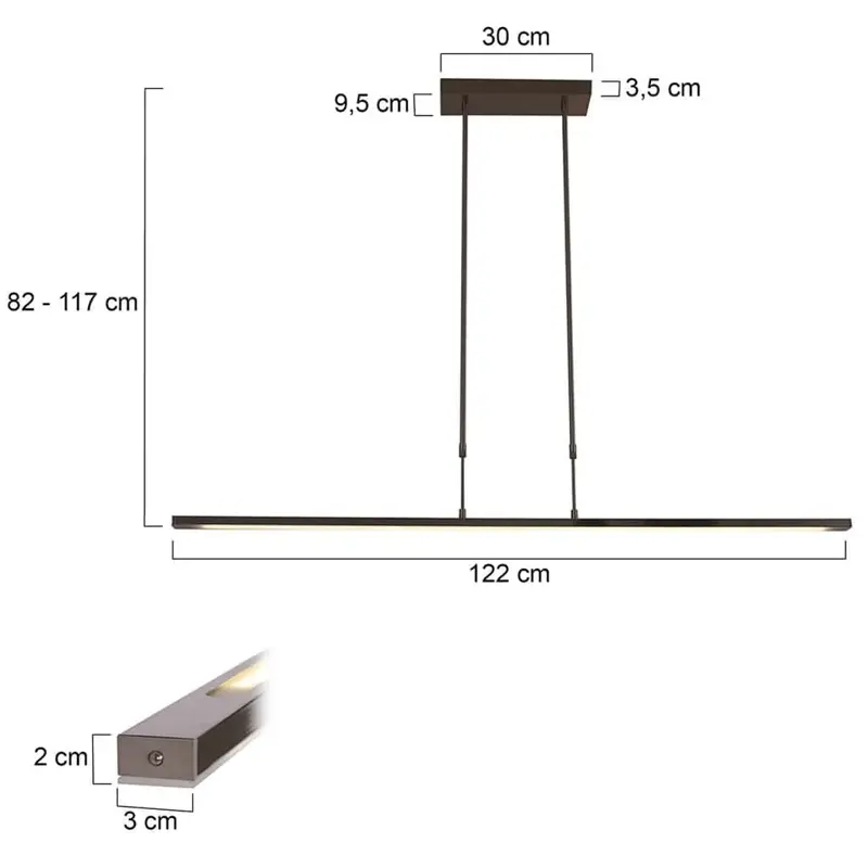 Foto 6 Hanglamp Zelena 1482ST Staal Zelena LED 1482ST