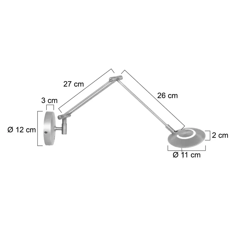 Foto 5 Wandlamp Zodiac 2110ST Staal Zodiac LED 2110ST