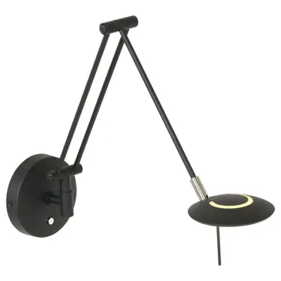 Foto van Wandlamp Zodiac 2110ZW Zwart Zodiac LED 2110ZW