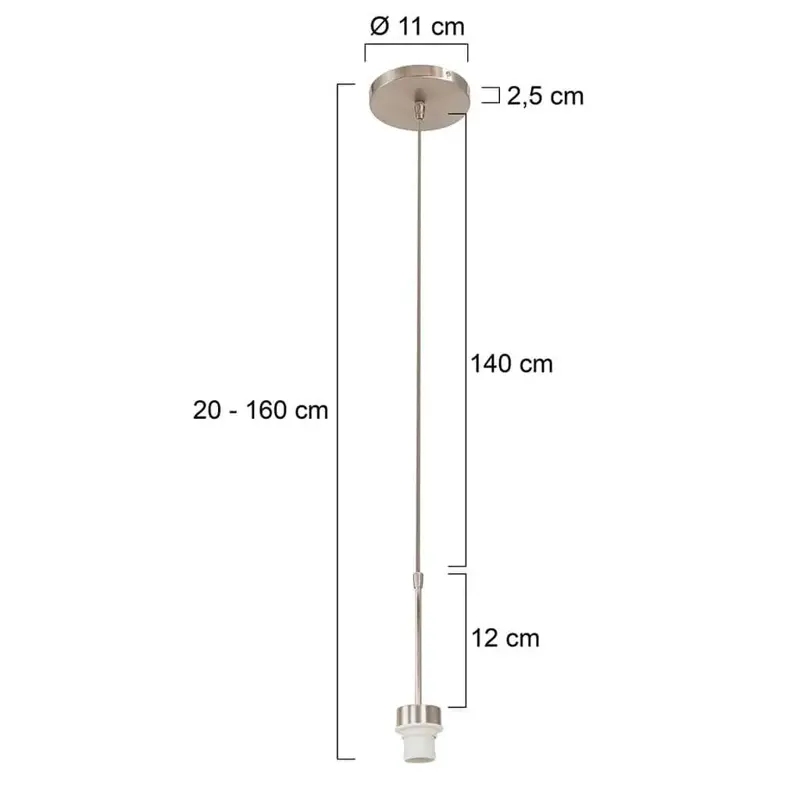 Foto 5 Hanglamp 3602ST Staal Sparkled Light 3602ST