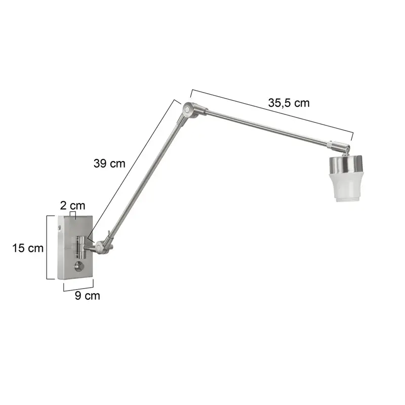 Foto 5 Wandlamp Prestige Chic 7396ST Staal Prestige Chic 7396ST