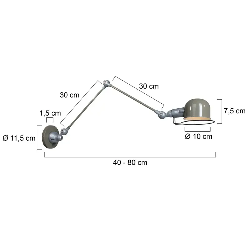 Foto 6 Wandlamp Davin 7656G Groen Davin 7656G