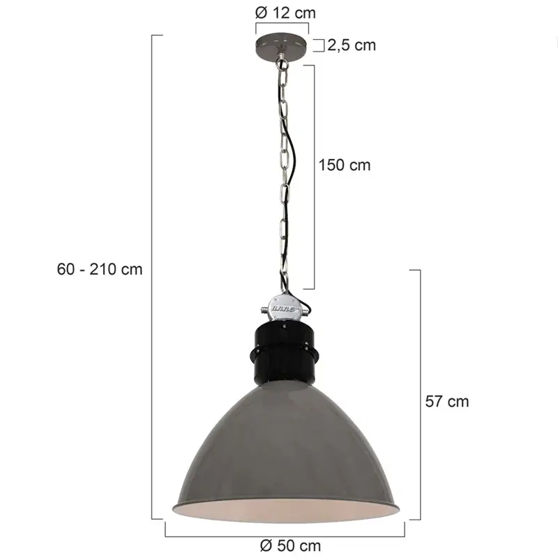 Foto 6 Hanglamp Frisk 7696GR Grijs Frisk 7696GR