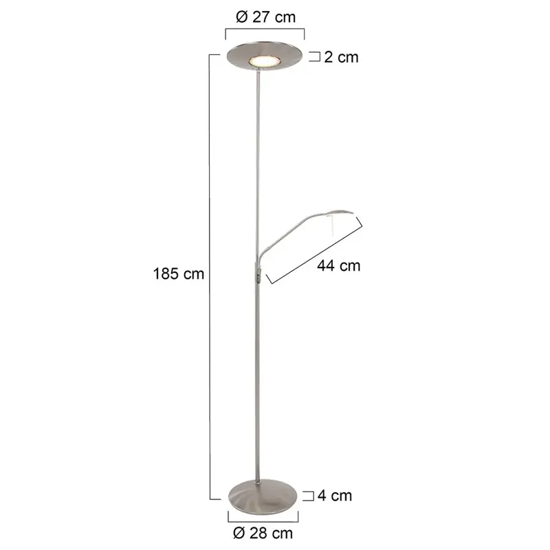 Foto 7 Vloerlamp Zodiac 7972ST Staal Zodiac LED 7972ST