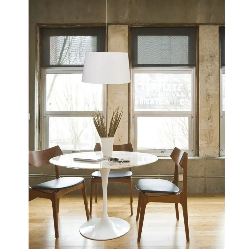 Foto 2 Hanglamp Sparkled Light 3602ST+K1001QS Staal-Wit Linnen Sparkled Light 9567ST