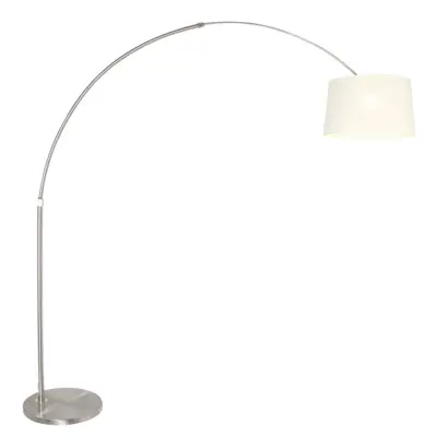 Foto van Vloerlamp Sparkled Light 7268ST+K10012S Staal-Wit Chintz Sparkled Light 9674ST