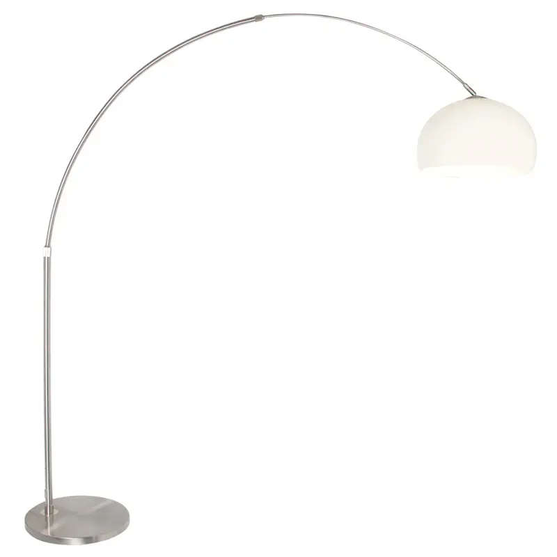 Foto 1 Vloerlamp Sparkled Light 7268ST+K10610S Staal-Wit Kunststof Sparkled Light 9678ST