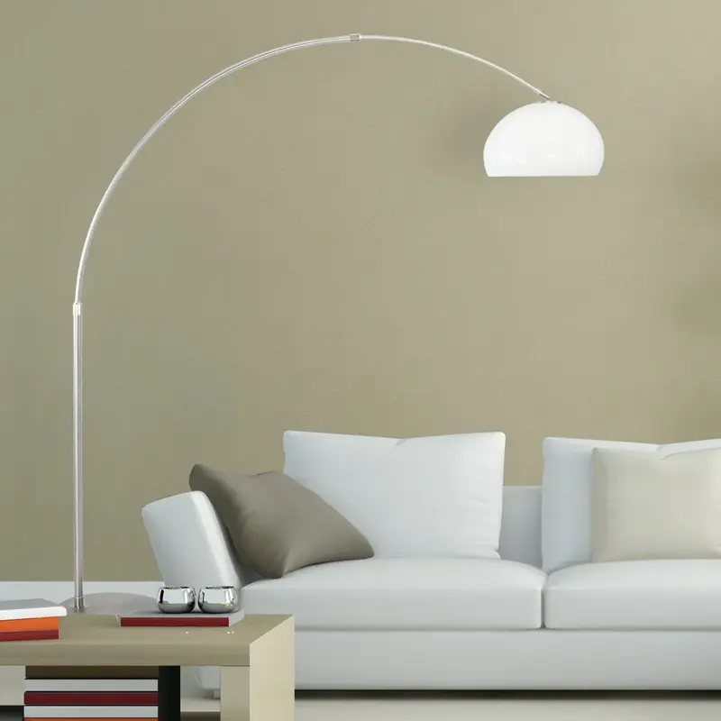 Foto 2 Vloerlamp Sparkled Light 7268ST+K10610S Staal-Wit Kunststof Sparkled Light 9678ST
