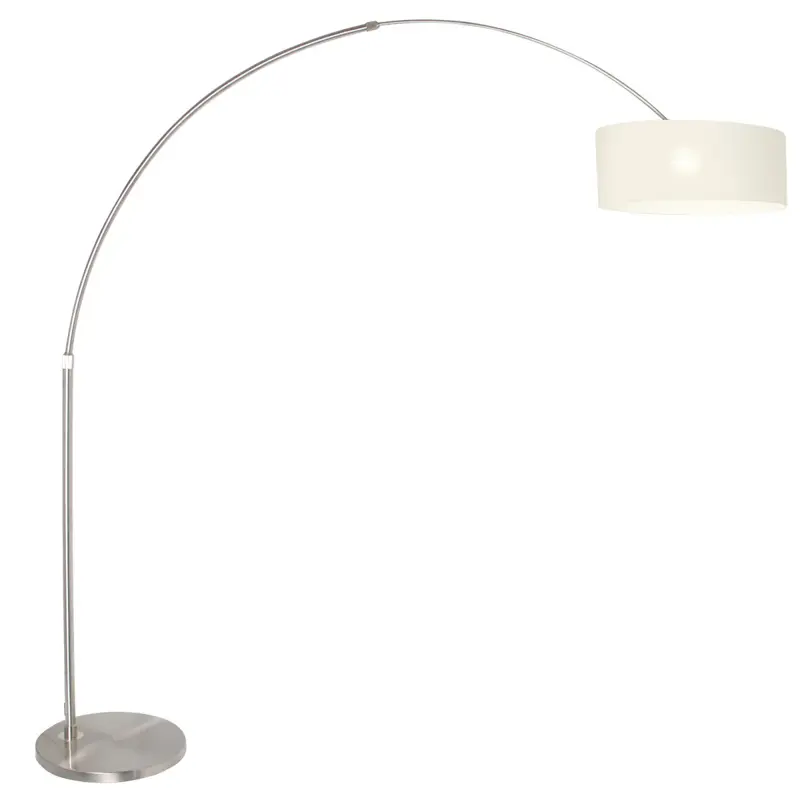 Foto 1 Vloerlamp Sparkled Light 7268ST+K10662S Staal-Wit Chintz Sparkled Light 9679ST
