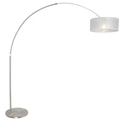 Foto van Vloerlamp Sparkled Light 7268ST+K1066PS Staal-Sizoflor Zilver Sparkled Light 9680ST