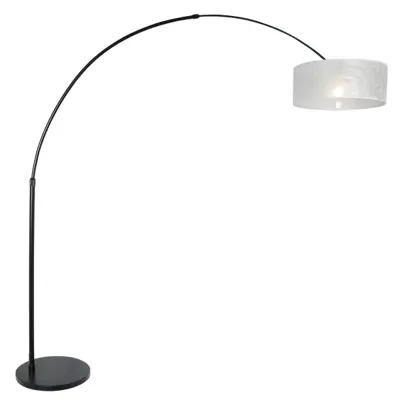 Foto van Vloerlamp Sparkled Light 7268ZW+K1066PS Zwart-Sizoflor Zilver Sparkled Light 9833ZW