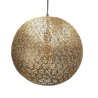 Foto van Hanglamp Bert oronero Goud 40cm h 1040 g