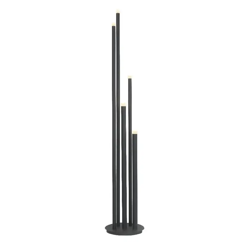 Foto 1 Vloerlamp Tubes 5 lichts H 155 cm zwart