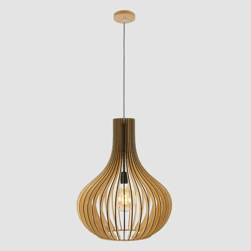 Foto 17 Hanglamp Smukt 2697BE Blank hout Smukt 2697BE