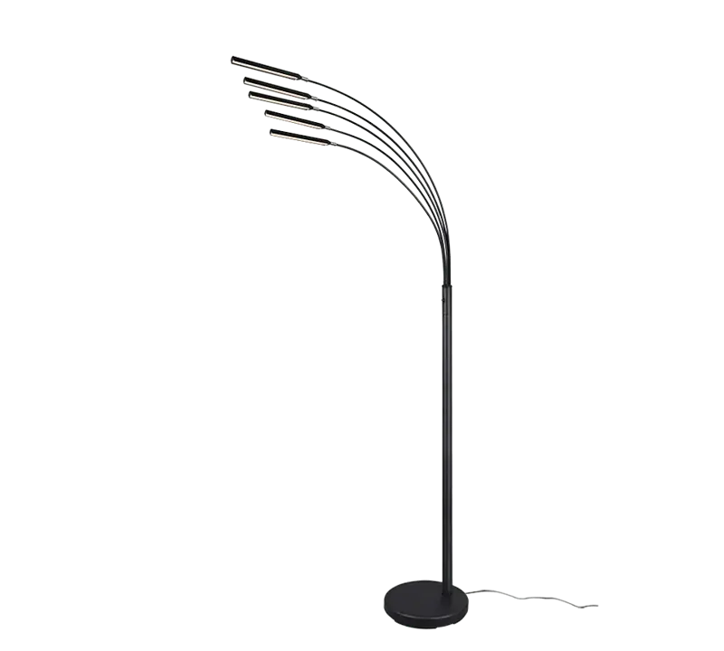 Foto 1 Vloerlamp Reed zwart dimbaar en 5 jaar garantie