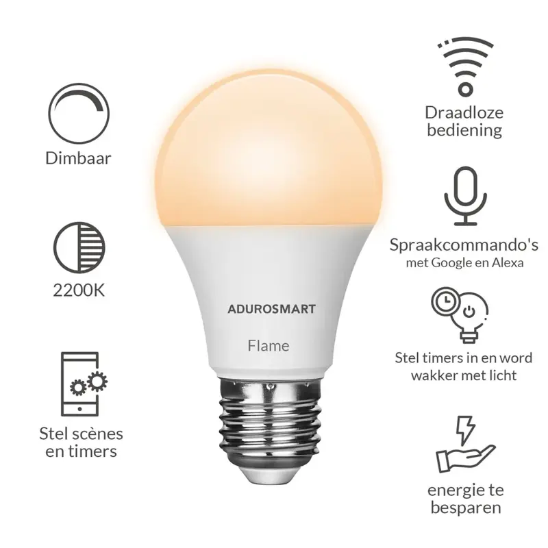 Foto 4 E27 bulb Flame light