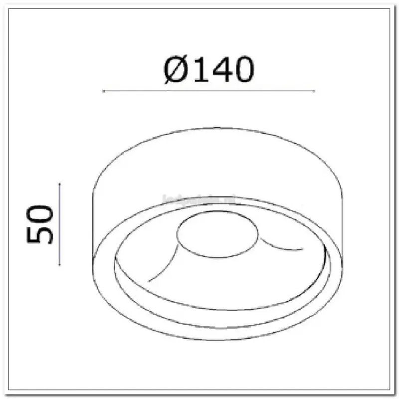 Foto 5 Orlando plafondlamp wit rond  1-lichts LED  PL ORLANDO WI 14 cm