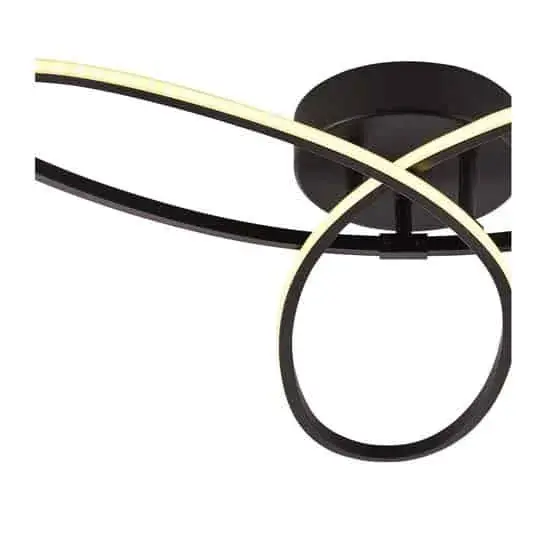 Foto 18 Plafondlamp Spike zwart PL 1390 z met 3 standen dimmer