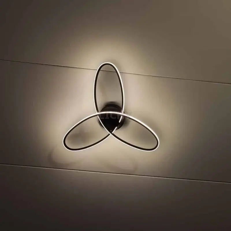 Foto 22 Plafondlamp Spike zwart PL 1390 z met 3 standen dimmer