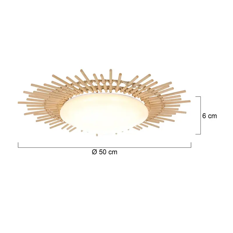 Foto 5 Plafondlamp Aura 1894W Rotan Aura 1894W