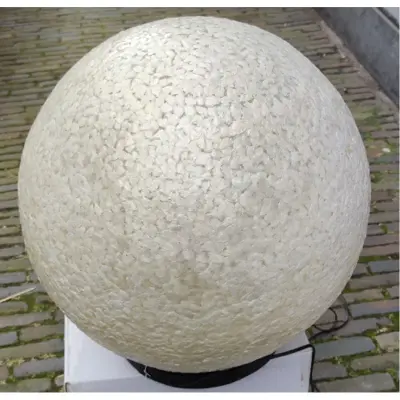 Foto van Tafellamp vloerlamp Wangi wit Staande bol 60 cm