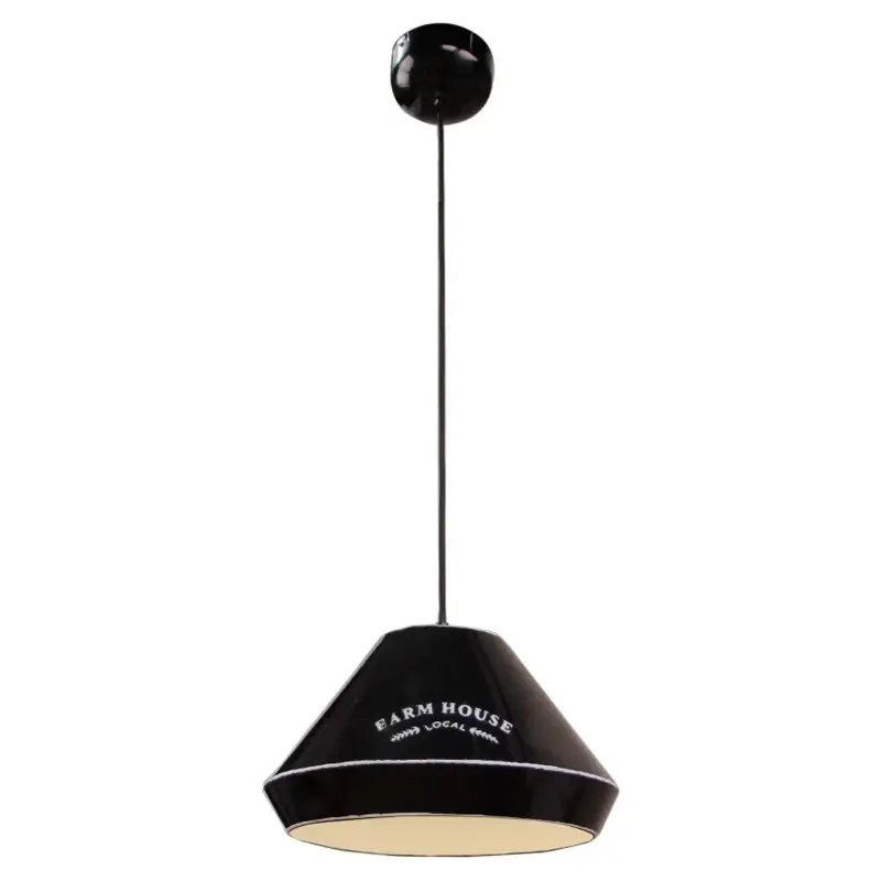 Foto 2 Hanglamp Jesse Vintage zwart farm house 32cm