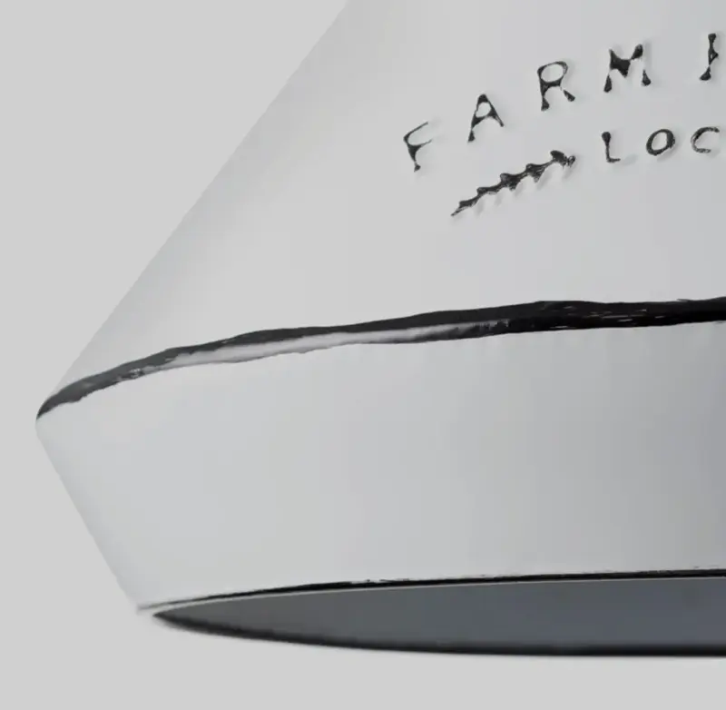 Foto 6 Landelijke hanglamp farm house wit met zwart Ø32 cm