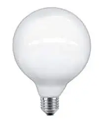 Foto 1 Filament Led Globe 125mm E27 230v 8w/60w 2700k opaal glas dimbaar 6-184936