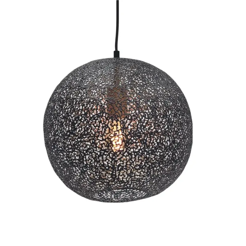 Foto 1 hanglamp Bol zwart goud Bert ORONERO h 1030 z