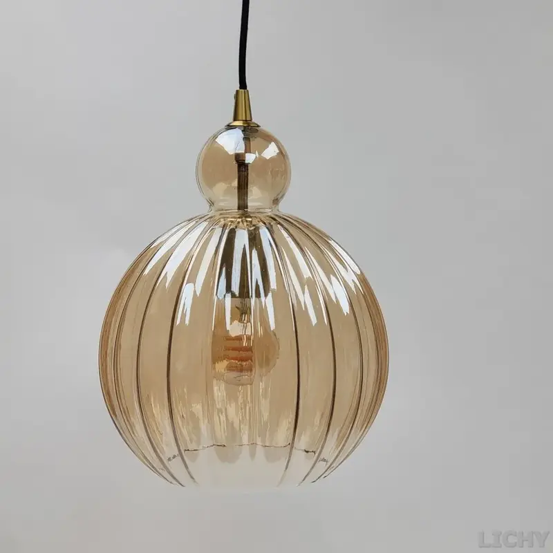 Foto 2 Hanglamp Gloriana Amber 25cm H 9825 A