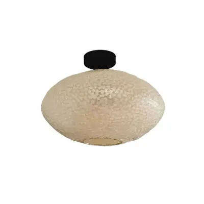 Foto van Schelpenlamp plafondlamp Apollo Wit 40cm 51058