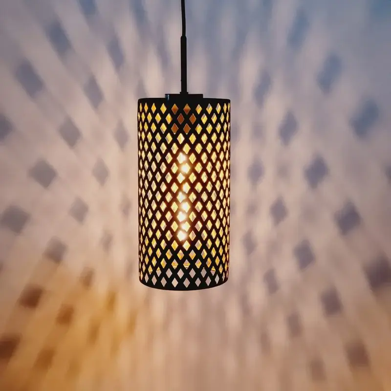 Foto 5 Hanglamp Cestino antiek messing H8920G